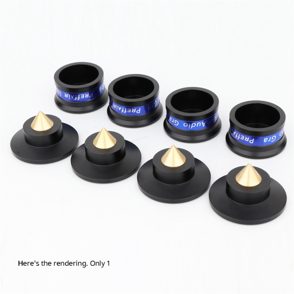 Speaker Isolation Spikes Base Pads With Non-Slip Pad Aluminium Anti-Vibration For Turntable Amplifier A 4854061014829
