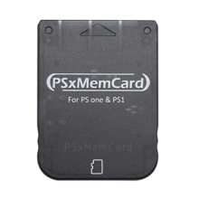 Karta pamięci PS1 z zapisanymi danymi gry, obsługa MicroSD dla 1 konsoli PS One, czarna