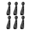6PCS Magnetic Cable Management Ties Wire Organizer Holder Adjustable Hook Loop Straps for Home Black 2