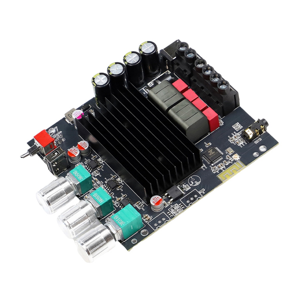 T1002p Upgrade Tpa3221 100Wx2 Bluetooth Digital Power Amplifier Board Stereo Subwoofer High Bass Adjustment 4854061018599