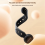 6PCS Magnetic Cable Management Ties Wire Organizer Holder Adjustable Hook Loop Straps for Home Black 3