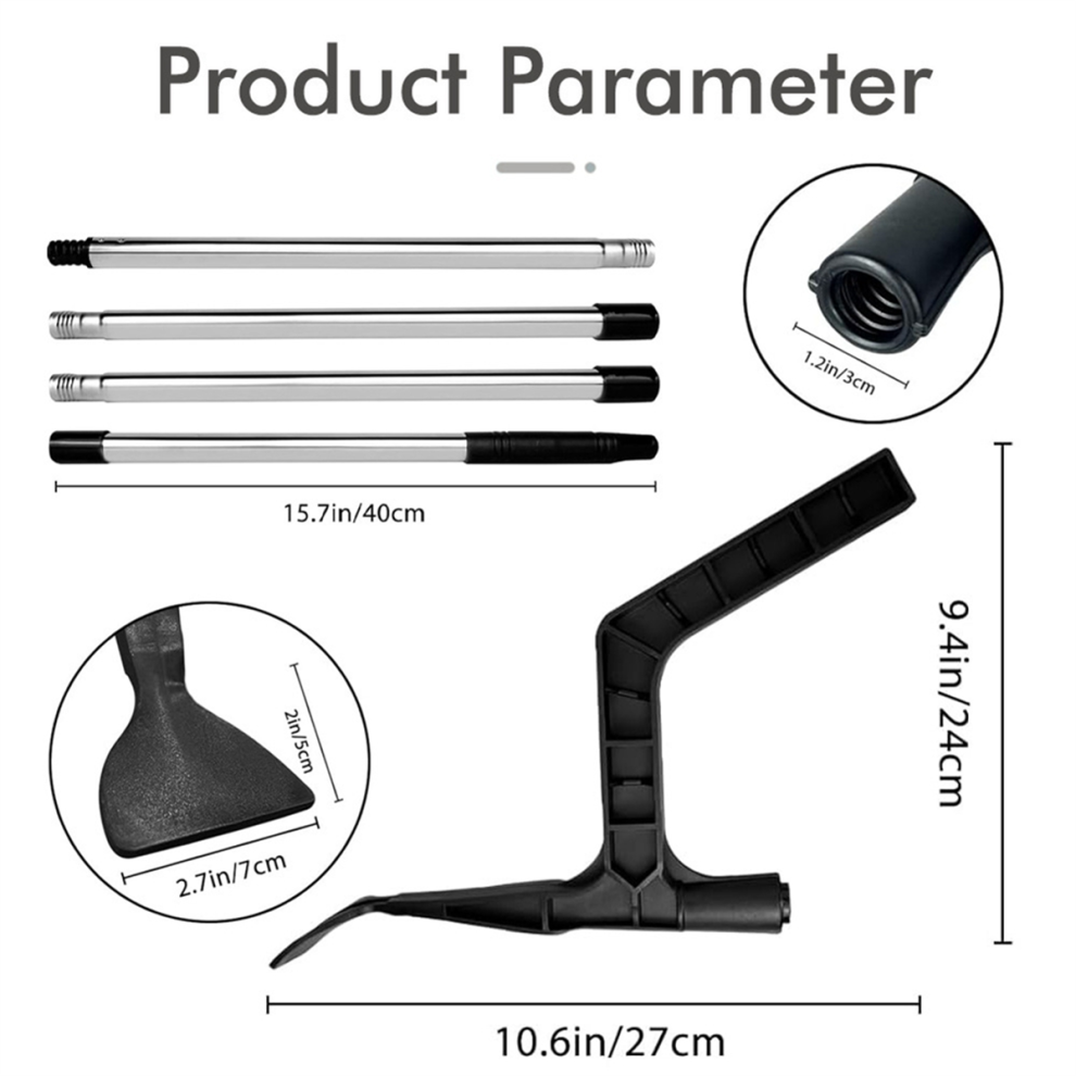 Gutter Cleaner Leaf Cleaning Tool The Eaves Drain Telescopic Pole To Remove Leaves And Debris 4854061009368