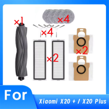 13 STÜCKE für X20+ X20 Plus Staubsauger Ersatzteile Bürstenfilter Staubbeutel Mopptuch und Hauptabdeckungssatz
