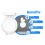 Uchwyt ścienny routera do systemu WiFi 7 Deco BE23/BE25/BE3600/BE5000 5