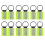 12Pcs Reflective Keychain, High Visibility Tags Pendants for Backpack Purse Dog Collar 2
