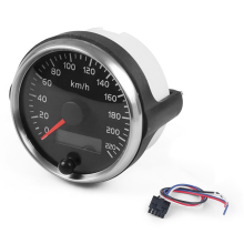 Tachimetro universale per auto da 85 mm, contachilometri, pannello LCD a doppia funzione modificato 220 km/h