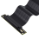 L-Z3 GPU Vertical Mounting Bracket Kit, PCIe 4.0 X16 Riser Cable 200mm, Graphics Card Steering Black 3