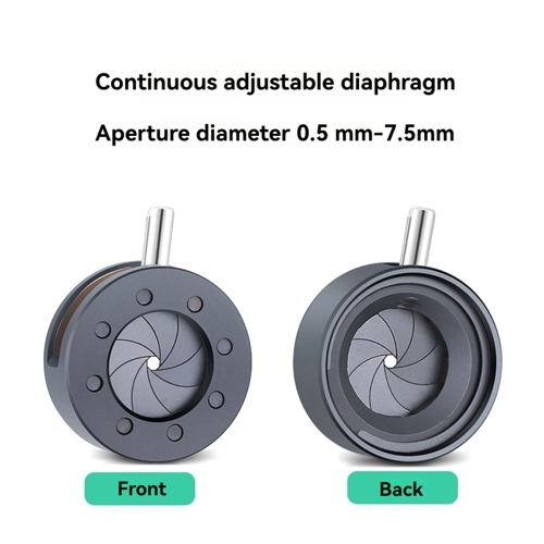 0.5-7.5mm Manual Aperture Adjustable Mechanical Iris Diaphragm for Digital Camera Microscope SK7.5 2