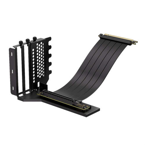L-Z3 GPU Vertical Mounting Bracket Kit, PCIe 4.0 X16 Riser Cable 200mm, Graphics Card Steering Black 1