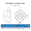 0.5-7.5mm Manual Aperture Adjustable Mechanical Iris Diaphragm for Digital Camera Microscope SK7.5 7