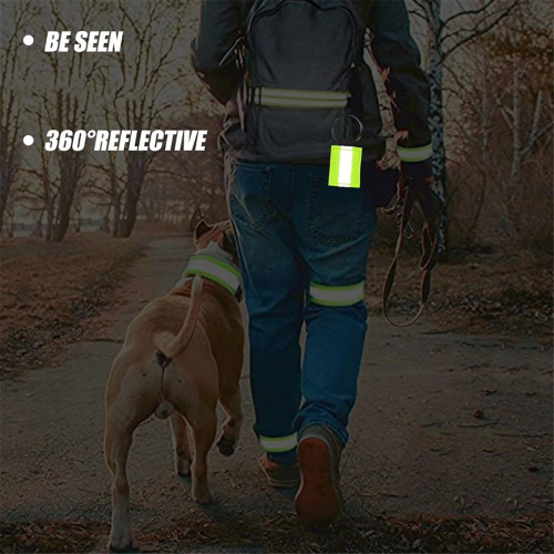 12Pcs Reflective Keychain, High Visibility Tags Pendants for Backpack Purse Dog Collar 2