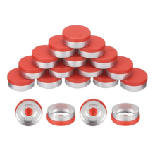 Tappi a strappo, 200 pezzi, tappi superiori senza sbavature, guarnizioni, copertura rossa, 20 mm