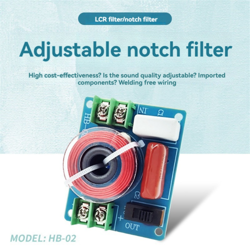 Filter Adjustable HiFi Audio Trapper for 4-8Ω 6.5-Inch Full-Range Speaker 2