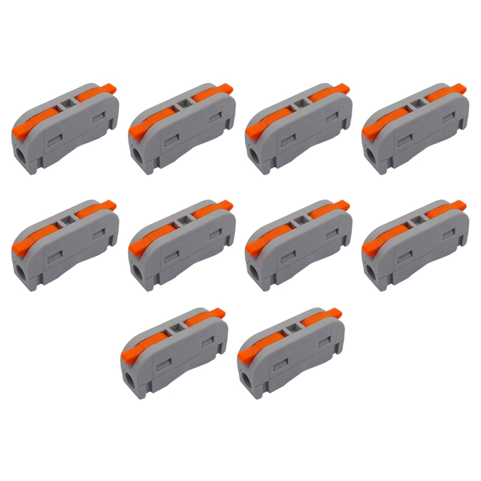 10Pcs Mini Quick Wire Conductor Connector Compact Cable Universal Splicing Lighting Terminal Block 4854061021599