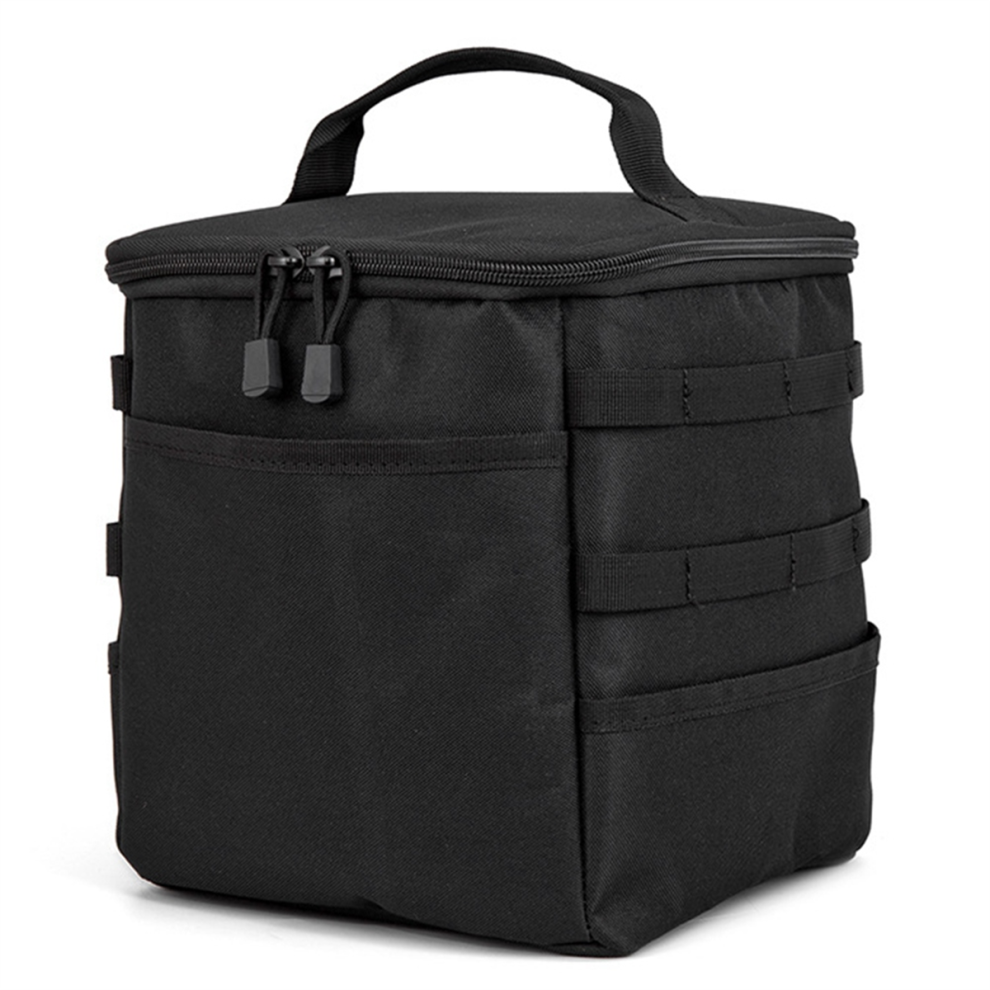 Outdoor Camping Storage Bag Tool Ground Nail Gas Canister Picnic Cookware Utensils Kit Black 4854061019657