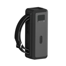 Siliconen hoes voor 737 140W Power Bank TF/SIM-kaart PIN-opbergtas Beschermende reistas Zwart