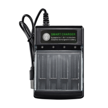 Inteligentna ładowarka USB z 4 gniazdami do akumulatorów AA, AAA, AAAA, 1,5 V, alkalicznych 14500, 10440, 16340, ładowanie 3,2 V