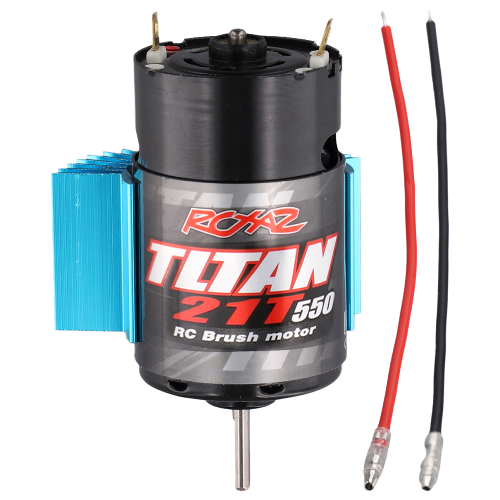 550 Brushed Motor With Heat Sink For 1:10 Rc Crawler Axial Scx10 Axi03007 Jl 90046 Slash Trx4 Trx6 21T 4854061024378