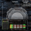 Emergency Multifunctional Radio Bluetooth Speaker Compass Flashlight Solar Powered Hand Cranked Generator Power Bank 5
