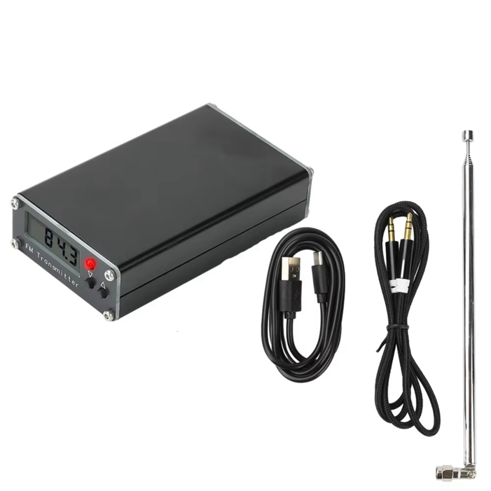 2000M 0.5W Fm Transmitter 76-108Mhz Lcd Digital Display Stereo Churches Car Radio Broadcast Campus Statio 4854061025412