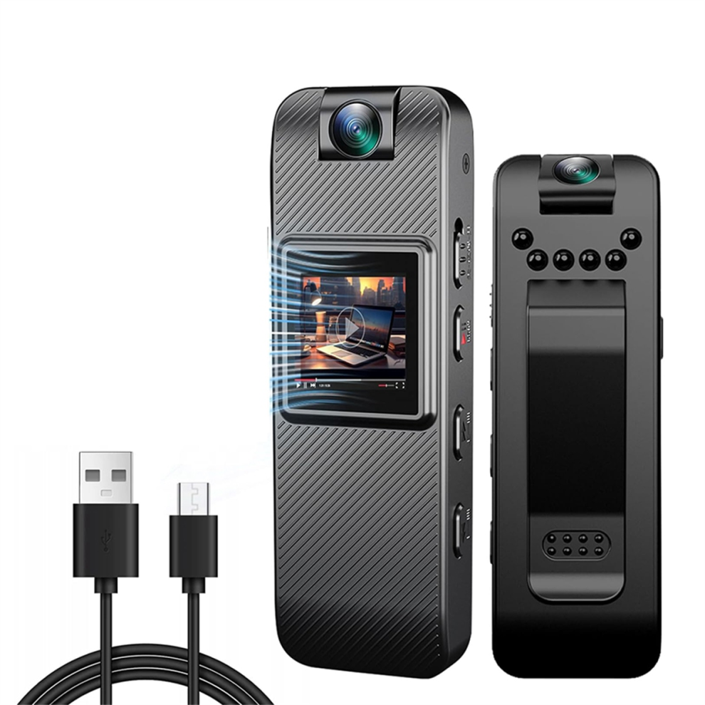 1080P Video Recorder Camera,Small Security Camera With Night Vision Portable Mini Body For Law Sports Delivery 4854061033646