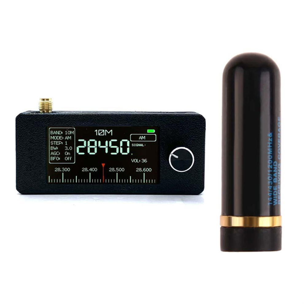 0.5Khz-181Mhz Portable Radio1.9inch Ips Screen Pocket Radio With Antenna All Band Receiver Hf Sw Mw Vhf A 4854061033332