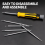 12-in-1 Screwdriver Multibit with Magnetic Bit Holder Includes Flat Head, , Hex,Square, and Y Driver 8