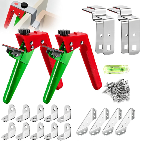 2 Pack Drawer Front Installation Clamps, Cabinet Clamps for Installing Cabinets, Adjustable Fixing Clamp 2