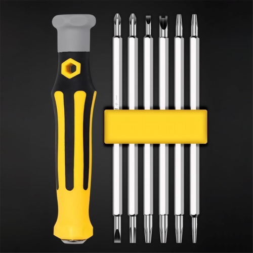 12-in-1 Screwdriver Multibit with Magnetic Bit Holder Includes Flat Head, , Hex,Square, and Y Driver 2