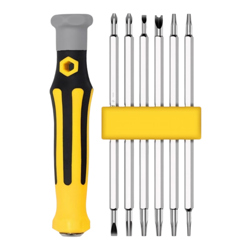 12-in-1 Screwdriver Multibit with Magnetic Bit Holder Includes Flat Head, , Hex,Square, and Y Driver