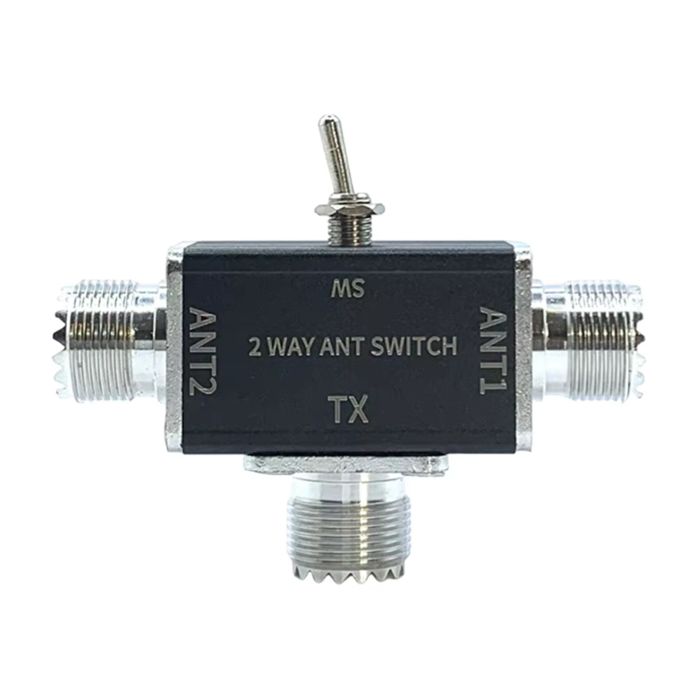 2 Way Manual Coaxial Antenna Switches Connector 100W 0-50Mhz 1 Input & Outputs With Off/Ground Protection A 4854061030676