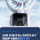 Ice Pack High-Speed Fan, Semiconductor Refrigeration Handheld Portable Charging Folding Small Fan White 5