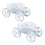 2-pack enkele prinsessenkoets cupcake standaard display 3