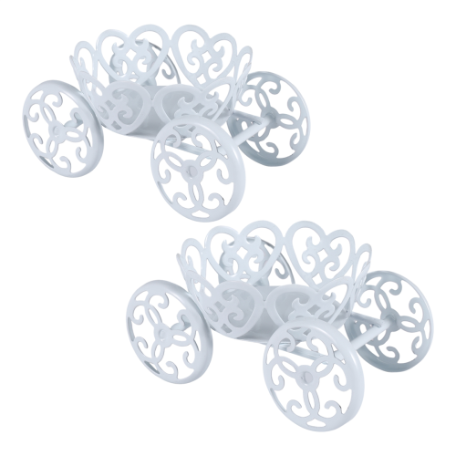 2-pack enkele prinsessenkoets cupcake standaard display 2
