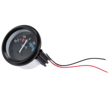 Wskaźnik LED do samochodu, łodzi, 2 cale, 52 mm, 12 V, AMP, 60-0-60, czarny