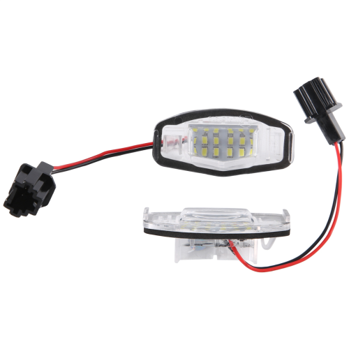2 pezzi di luce targa a LED per auto per Accord nera 2