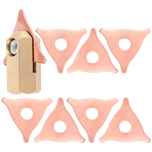 Tri Hook Washer 3 Point Dent Puller Electrode Chuck Pulling System Stud Welders Spot Welding Triple-Cornered Pads Kit 2