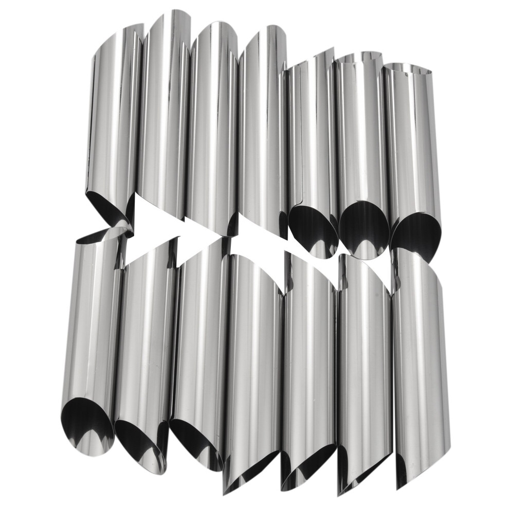 Set Of 14 430 Stainless Steel Tubes Cannoli Pastry Forms Molds-5 Inch Tauoh