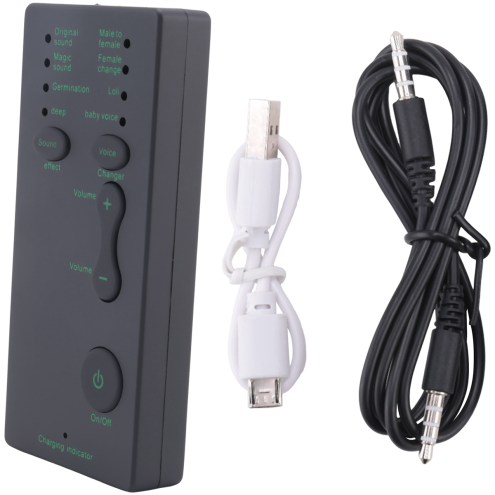 Disguiser Phone Microphone Voice Changer Adapter 8 Changeing Modes For Mic Game 4853273253255