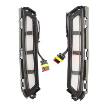 2Pcs Front Stoßstange LED Tagfahrlicht Nebel Lampe mit Gelb Blinker DRL für 2019 2020