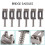 Selle per ponte per chitarra Roller Tremolo per Strat Tele Electric Accessories Silver 7