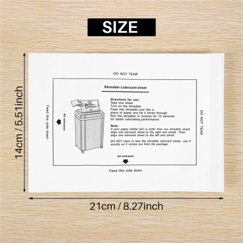 12PCS Papier Schredder Schmiermittel Blätter Schmieröl Tragbare Typ für 1