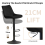 AINPECCA (Black) 1PCS Swivel Bar Stools Velvet Breakfast 5