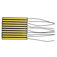 10 strisce luminose a LED DRL impermeabili da 12 V per campeggio, roulotte, barca, auto, COB, bianche