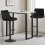 AINPECCA (Black) 1PCS Swivel Bar Stools Velvet Breakfast 9
