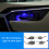 Door Bowl Armrest Atmosphere Light Interior LED Blue Decoration Handle Frame for 2020 3