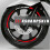New Tire Modification Rim Stickers Reflective for Pcx 125 PCX125 2018 2019 red 5