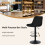 AINPECCA (Black) 1PCS Swivel Bar Stools Velvet Breakfast 10