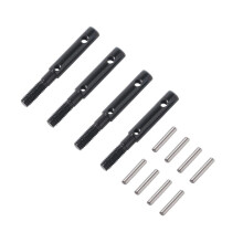 4 stuks hardstalen voor- en achterportaalas aandrijfas voor Axiale Capra Currie F9 SCX10 III AR45