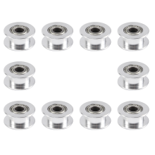 20 bezzębnych aluminiowych kół pasowych paska rozrządu o średnicy 5 mm i szerokości 6 mm do drukarki 3D (opakowanie 10 szt.)